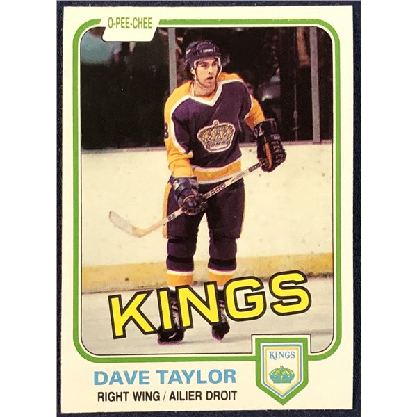 1981-82 O-PEE-CHEE DAVE TAYLOR (HOF)
