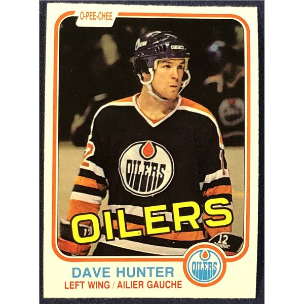 1981-82 O-PEE-CHEE DAVE HUNTER