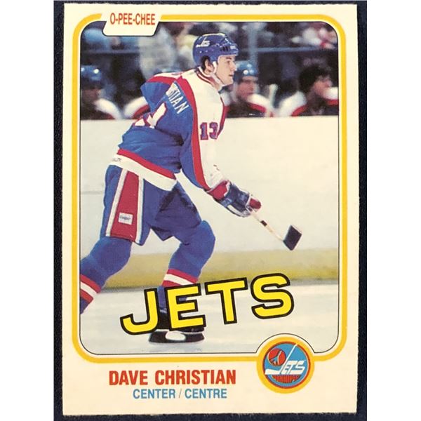 1981-82 O-PEE-CHEE DAVE CHRISTIAN