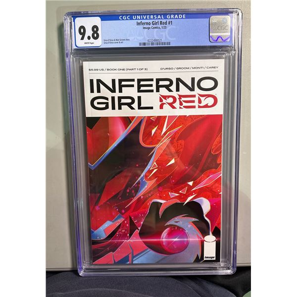 Inferno Girl Red #1 CGC 9.8 White Pages Image Comics 1/23 Cover A