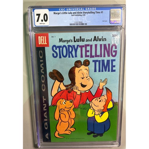 Marge's Little Lulu and Alvin Storytelling Time #1 (Dell, 1959) CGC 7.0