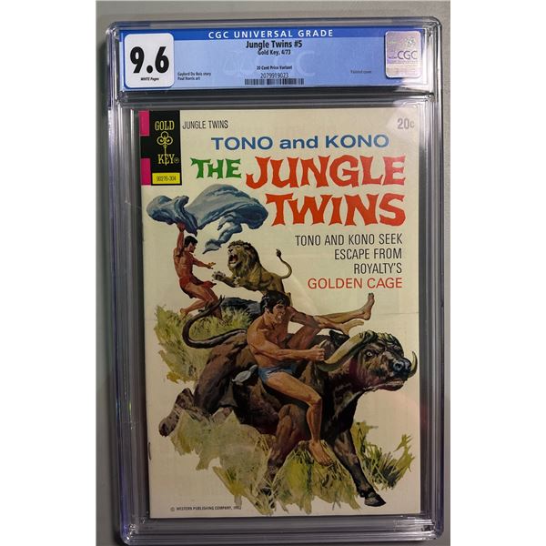 Jungle Twins #5 CGC 9.6 Gold Key 4/73 20c Price Variant Comic Book
