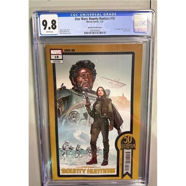 Star Wars: Bounty Hunters #18 Sprouse Variant CGC 9.8 Marvel 1/22