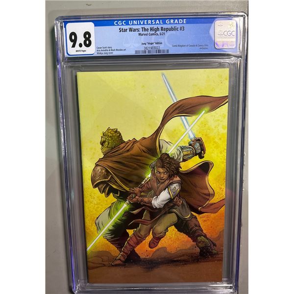 Star Wars: The High Republic #3 CGC 9.8 Jung "Virgin" Edition Marvel 5/21