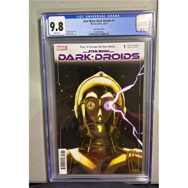 Star Wars: Dark Droids #1 CGC 9.8 Stott Variant Cover Marvel Comics 2023