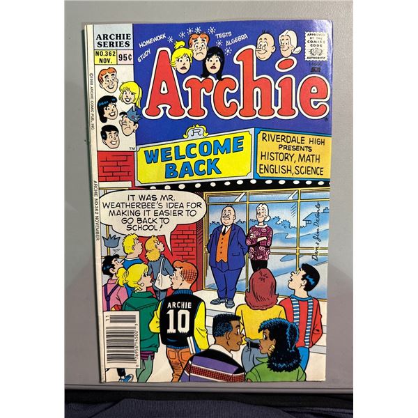 Archie #362 (Archie, 11/1988) Canadian 95Â¢ Price Variant Comic Book