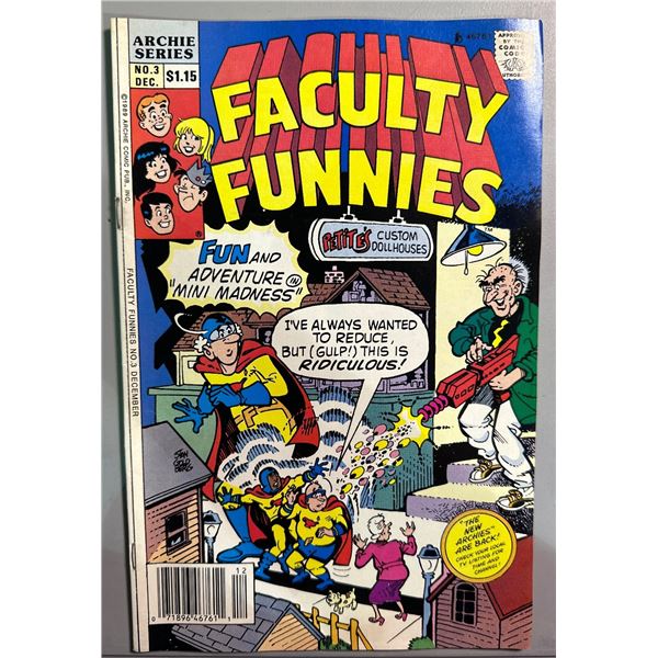 Faculty Funnies #3 (Archie Comics, 1989) Stan Goldberg Art, Comic Book