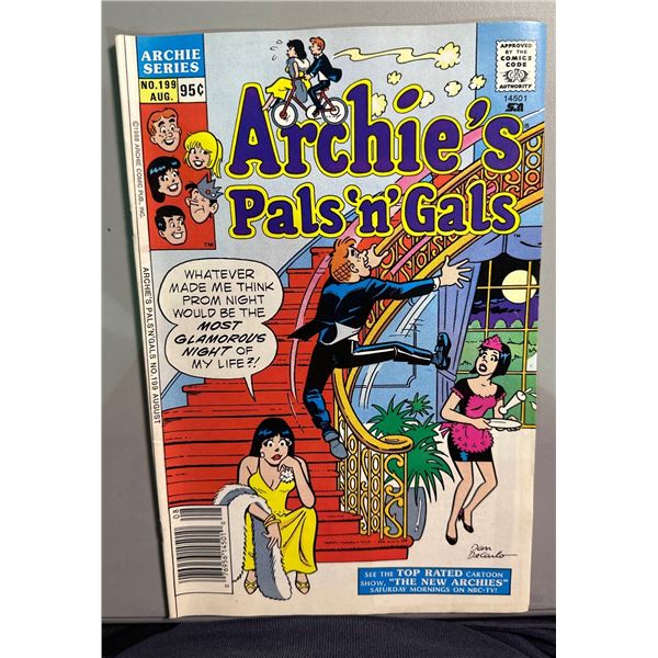 Archie's Pals 'n' Gals #199 Comic Book (Aug 1988, Archie Comics)
