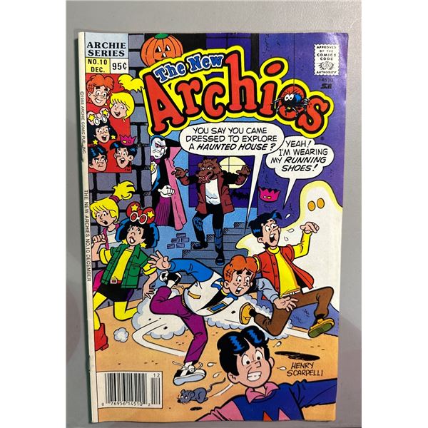 The New Archies #10 (Archie Comics, 1988) Henry Scarpelli Cover Art