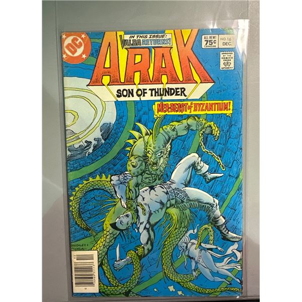 Arak, Son of Thunder #16 (DC Comics, 1982) Mer-Beast of Byzantium!