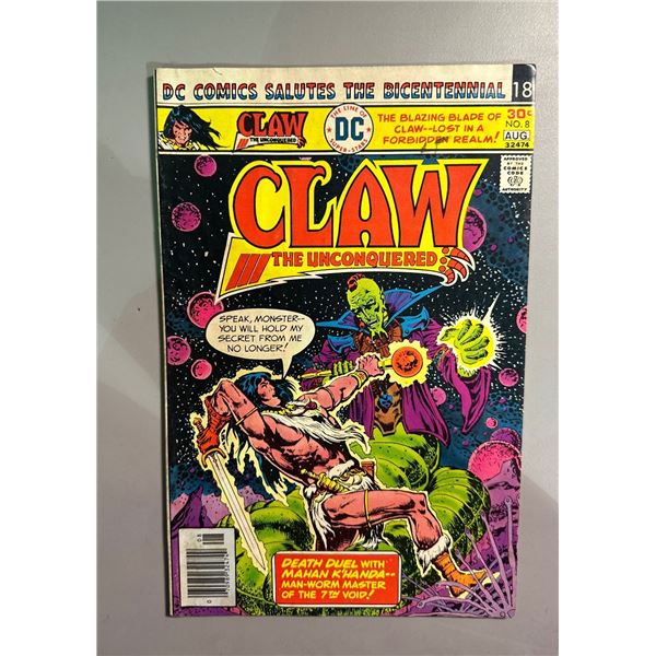 Claw the Unconquered #8 (DC Comics, 1975) 1st Appearance of Claw