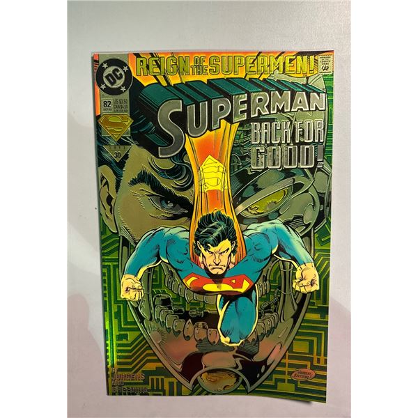 Superman #82 (1993) DC Comics Reign of the Supermen! Foil Cover