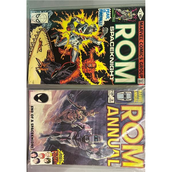 ROM Spaceknight #4 & ROM Annual #3 Comic Book Lot Marvel Comics