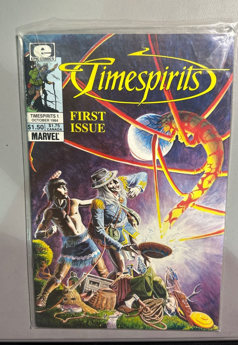 Timespirits #1 (Epic Comics, 1984) First Issue Copper Age Marvel Comic