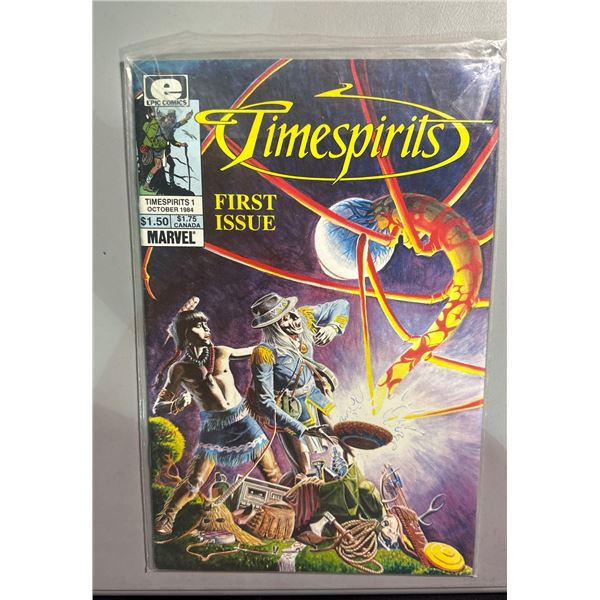 Timespirits #1 (Epic Comics, 1984) First Issue Copper Age Marvel Comic