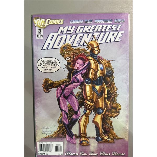 My Greatest Adventure #3 & #4 Comic Lot (DC Comics, 2012) Robotman Tanga