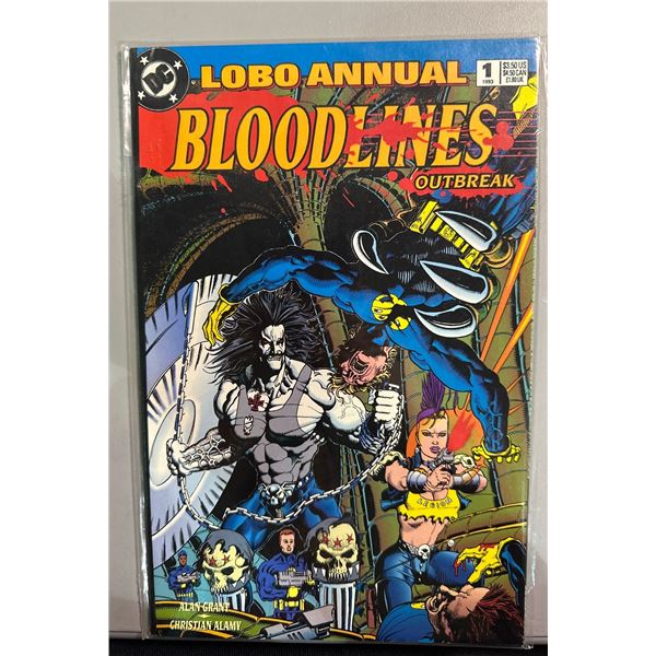 Lobo Annual #1 (DC, 1993) Bloodlines Outbreak Alan Grant Christian Alamy