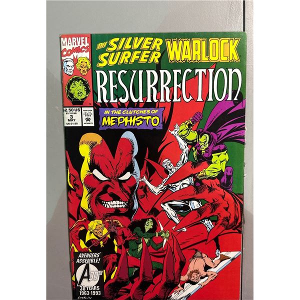 Silver Surfer Warlock Resurrection #3 (Marvel, 1993) In The Clutches of Mephisto