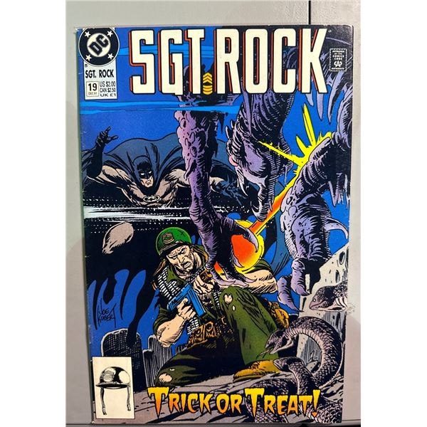Sgt. Rock #19 (Dec 1991, DC) ft. Batman 'Trick Or Treat!' Joe Kubert Cover