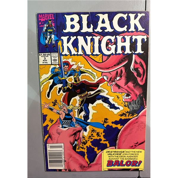 Black Knight #3 (1990, Marvel) Dr. Strange & Valkyrie vs Balor Newsstand