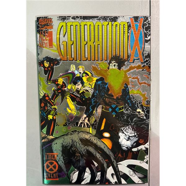 Generation X #1 (Nov 1994, Marvel) Deluxe Edition Chrome Wraparound Cover