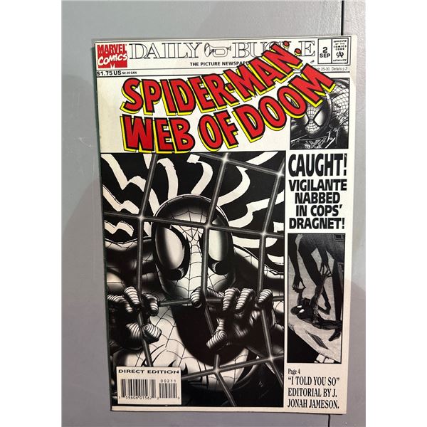 Spider-Man: Web of Doom #2 (Sep 1994, Marvel) Daily Bugle Direct Edition