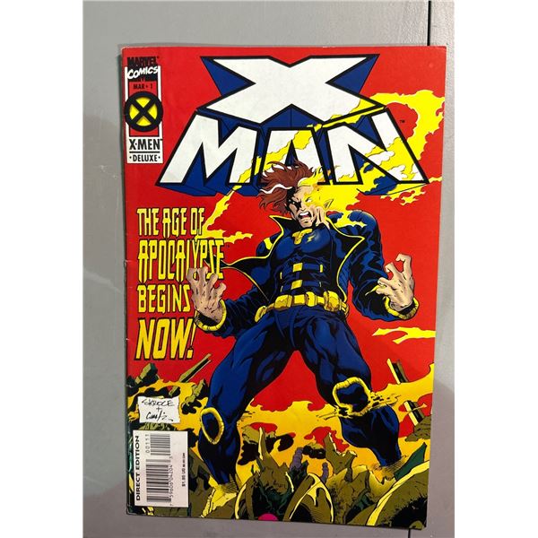 X-Man #1 (Mar 1995, Marvel) Age of Apocalypse, Signed by Steve Skroce