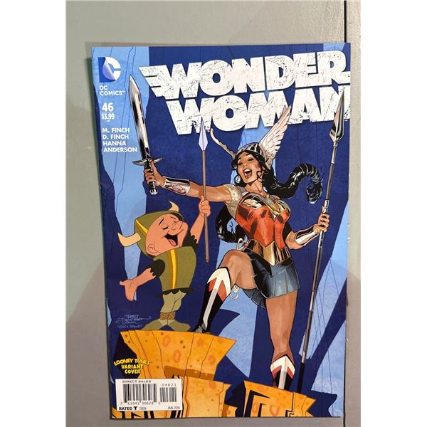 Wonder Woman #46 (DC Comics, 2016) Looney Tunes Variant Cover