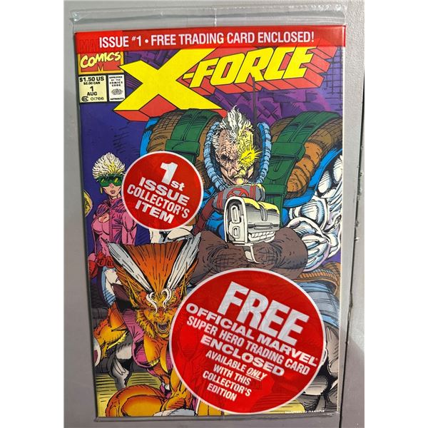 X-Force #1 (Marvel, 1991) 1st Issue Collector's Item w/ Trading Card