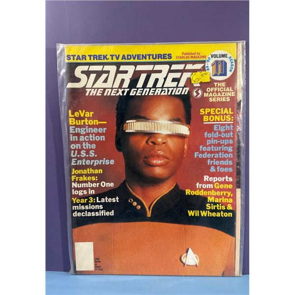 Star Trek The Next Generation Official Magazine Vol 11 LeVar Burton Cover