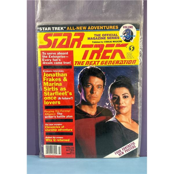 Star Trek The Next Generation Official Magazine Series Vol. 3 Starlog 1988