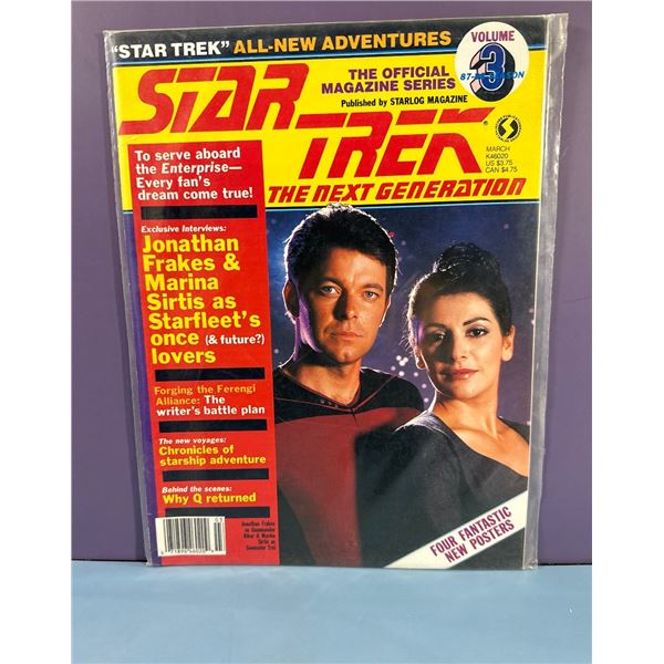 Star Trek The Next Generation Official Magazine Vol 3 March 1988 Starlog