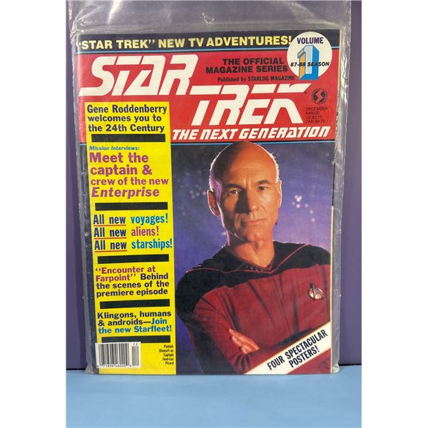 Star Trek The Next Generation Official Magazine Vol 1 Starlog Dec 1987