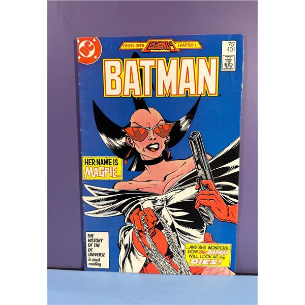 Batman #401 (DC, 1986) Legends Chapter 1. First Appearance of Magpie.