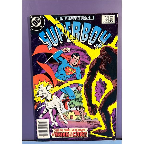 The New Adventures of Superboy #52 (DC, 1984) 'The Thing in the Cave!'
