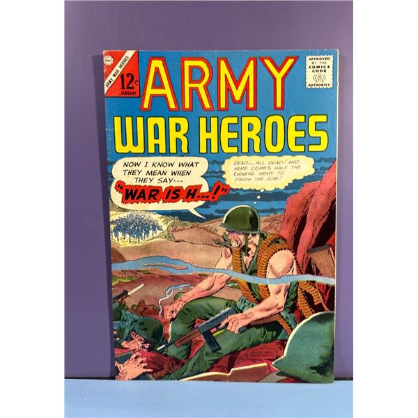 Army War Heroes #12 (Aug 1966, Charlton Comics) 'War is H...!' Comic Book