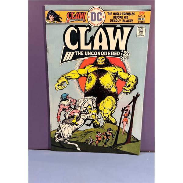 Claw the Unconquered #4 (DC Comics, 1975) Bronze Age Fantasy Comic