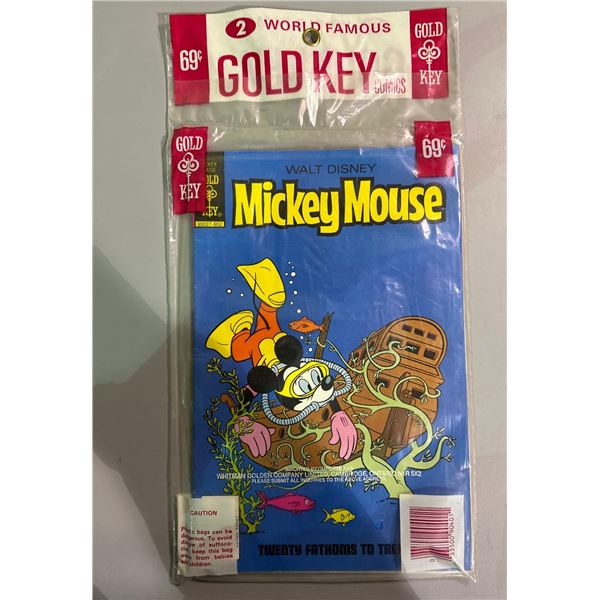 Vintage Gold Key 2-Pack Comics: Mickey Mouse #192 & Scamp - Sealed Bag