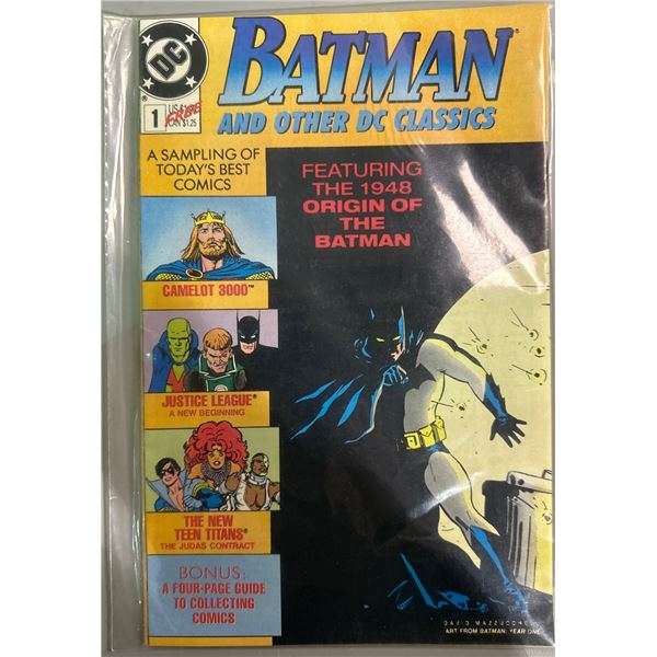 1988 Batman and Other DC Classics #1 Comic - Origin of Batman Sampler