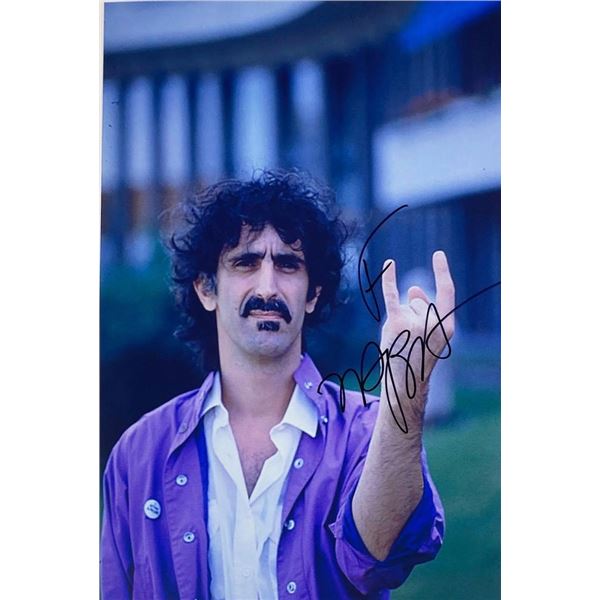 Frank Zappa facsimile signed photo