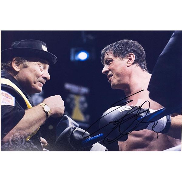 Rocky Balboa Sylvester Stallone facsimile signed movie photo