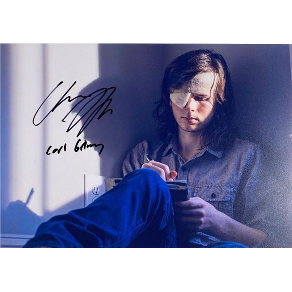 The Walking Dead Chandler Riggs facsimile signed photo
