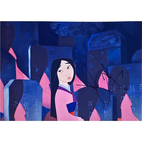 Mulan Christina Aguilera facsimile signed photo