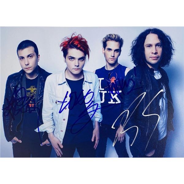 My Chemical Romance facsimile band signed photo