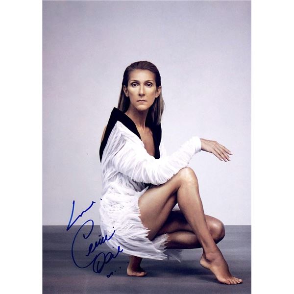 CÃ©line Dion facsimile signed  photo