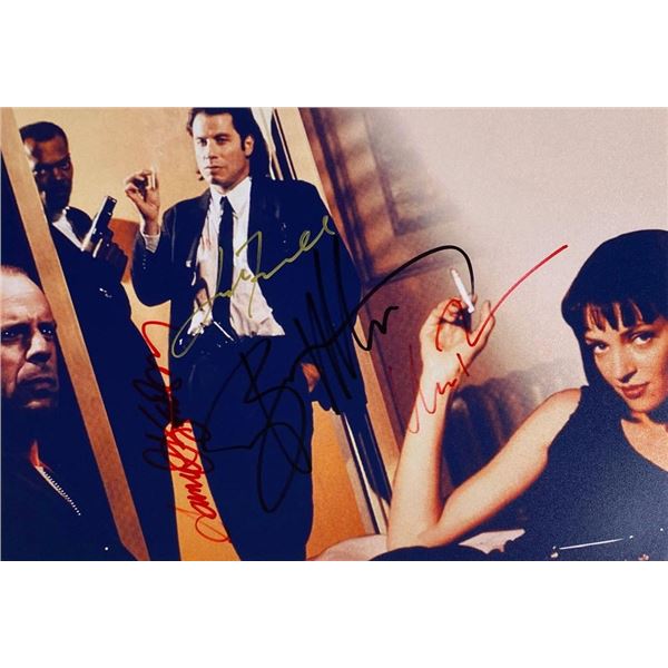 Pulp Fiction cast facsimile signedphoto
