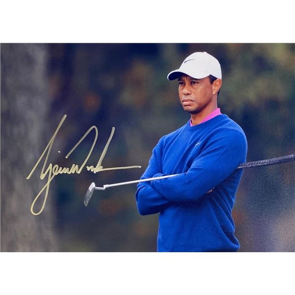 PGA Champ Tiger Woods facsimile signed  photo