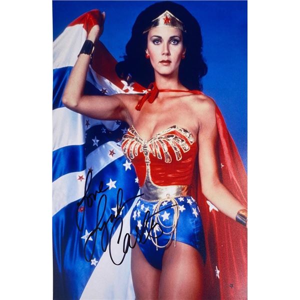 Wonder Woman Lynda Carter facsimile signed  photo