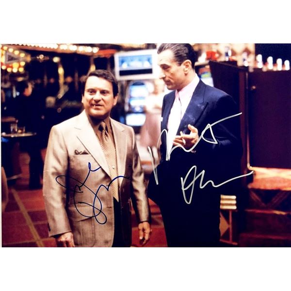Casino Joe Pesci and Robert De Niro facsimile signed movie photo