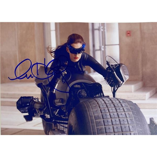The Dark Knight Rises Anne Hathaway facsimile signed  movie photo